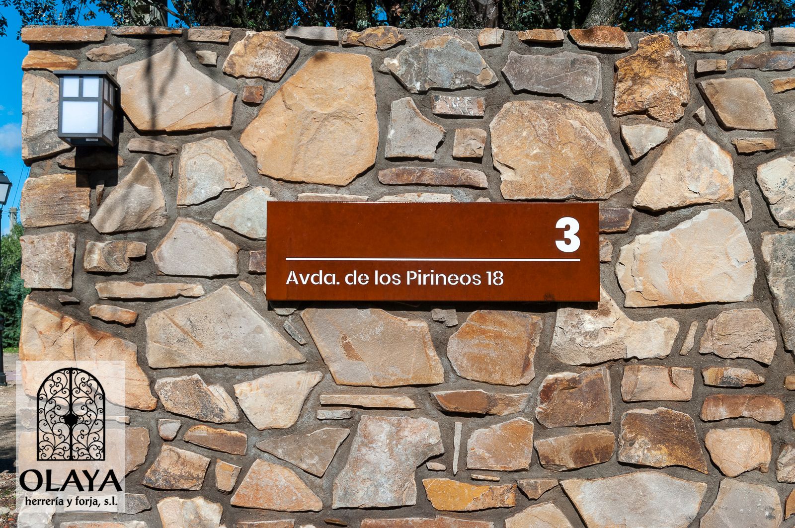 ROTULO ACERO CORTEN 58RO-02 LOSCAPRICHOSDEMARIA.COM