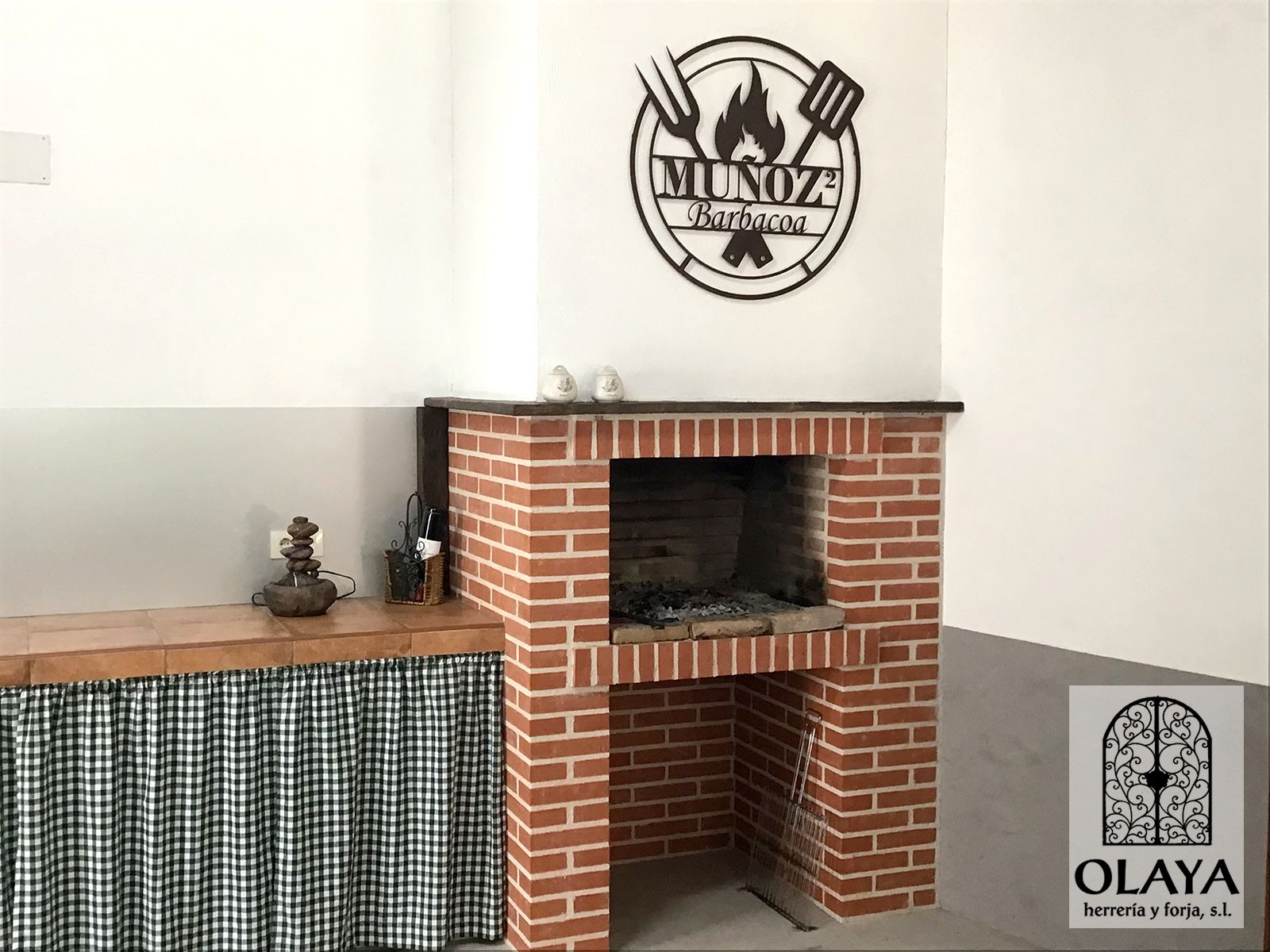 ROTULO ACERO CORTEN 65RO-03 LOSCAPRICHOSDEMARIA.COM