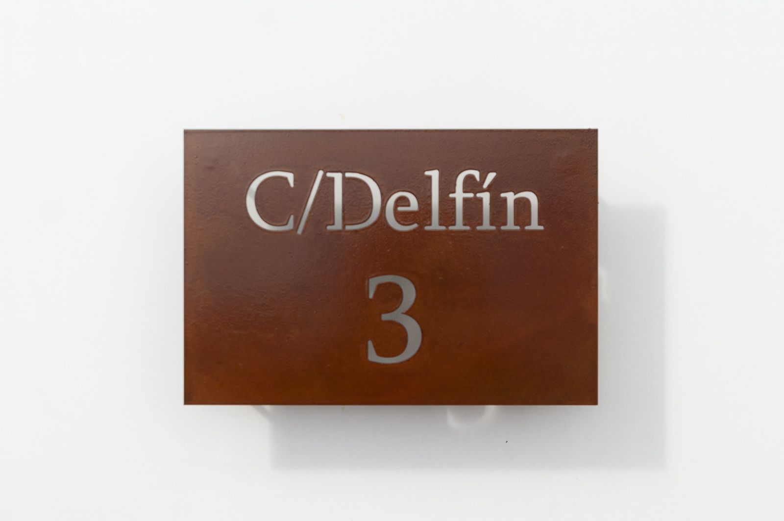 ROTULO ACERO CORTEN 62RO-01 LOSCAPRICHOSDEMARIA.COM