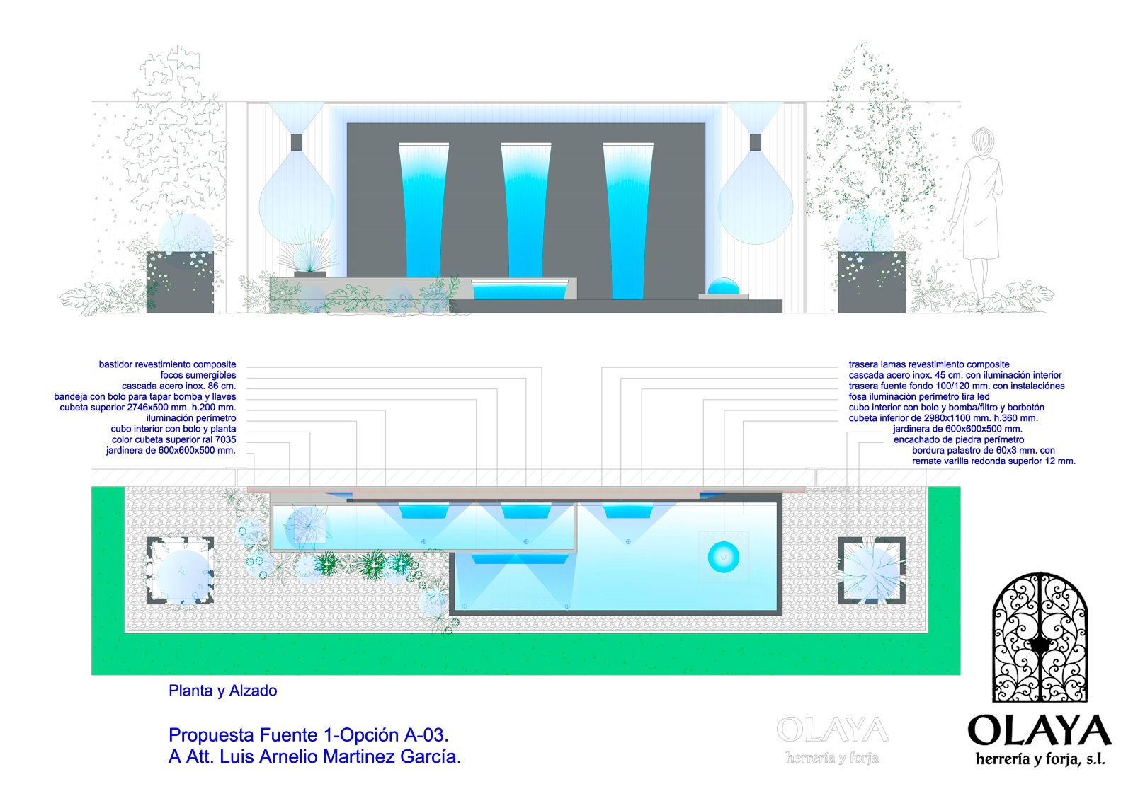 FUENTE DE FORJA-17-01 FUENTE DE FORJA GALVANIZADA. OLAYAHERRERIAYFORJA.COM