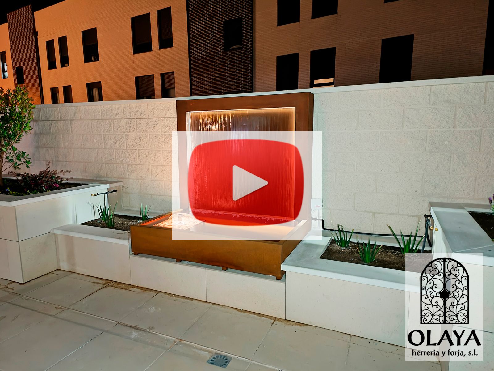 FUENTE DE ACERO CORTEN 29-10 OLAYAHERRERIAYFORJA.COM