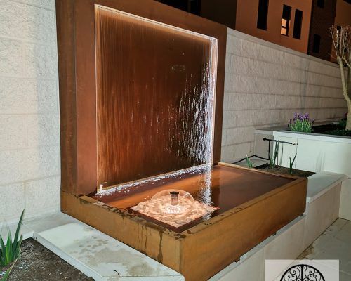 FUENTE DE ACERO CORTEN 29-11 OLAYAHERRERIAYFORJA.COM